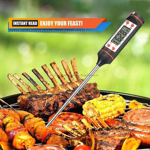 Venta al por mayor, sonda larga para el hogar, barbacoa electrónica, parrilla, comida, cocina, barbacoa, termómetro Digital para carne