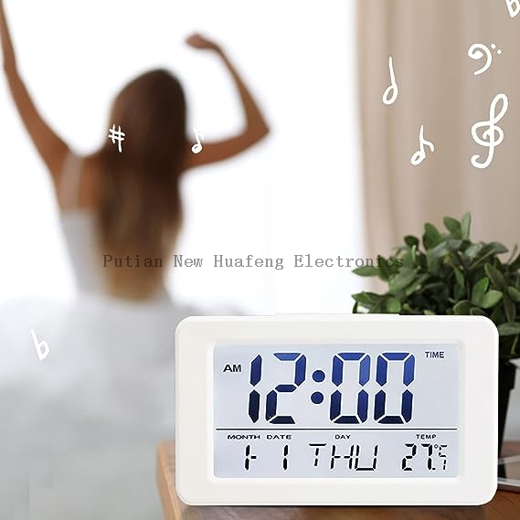 Reloj despertador electrónico multifuncional: estilo simple, pantalla luminosa, perfecto para estudiantes y uso junto a la cama, ¡no requiere baterías!
