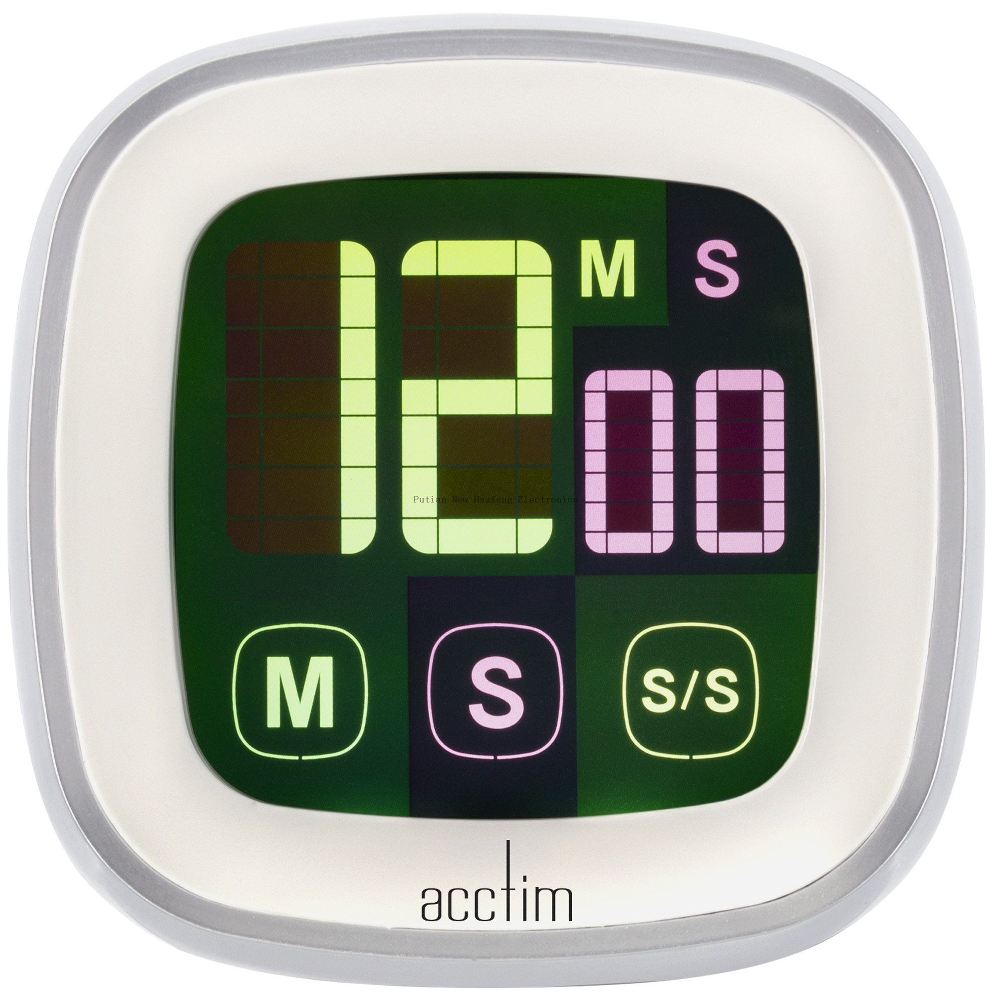 Temporizador de ducha eléctrico, artículos de cocina, despertador Digital con pantalla táctil, reloj/termómetro/alarma/temporizador