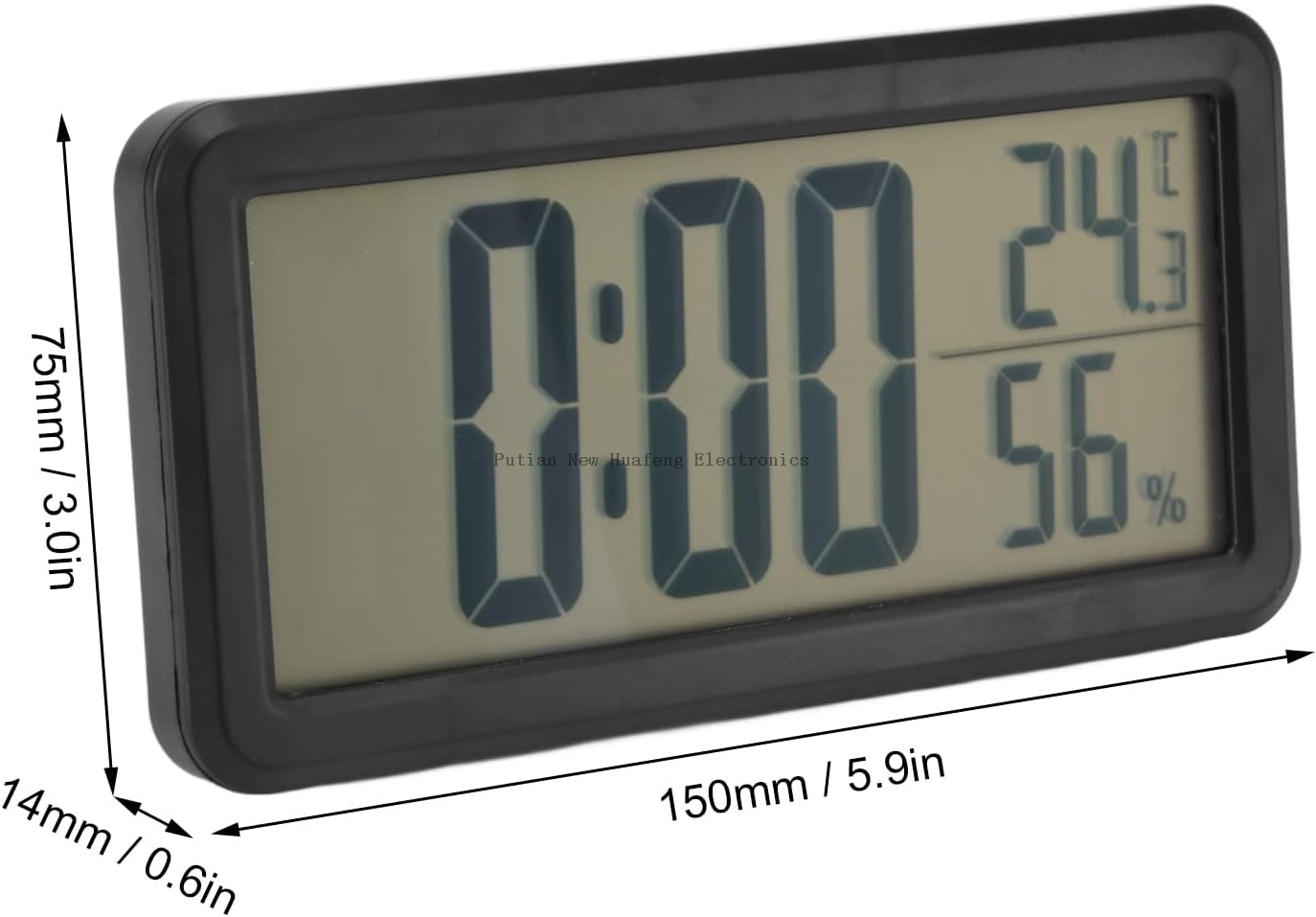 Estación meteorológica de temperatura y humedad, reloj despertador de escritorio, mesa multifuncional Digital LCD delgada, vendedor caliente de fábrica BSCI