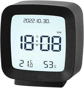 Mesa de Control de sonido de fábrica BSCI, reloj despertador multifuncional Digital LCD, estación meteorológica, despertador de temperatura y humedad 