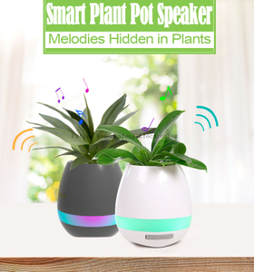 Presidente inalámbrico de la interacción elegante de la planta de la maceta de la música del regalo de la Navidad con la luz colorida