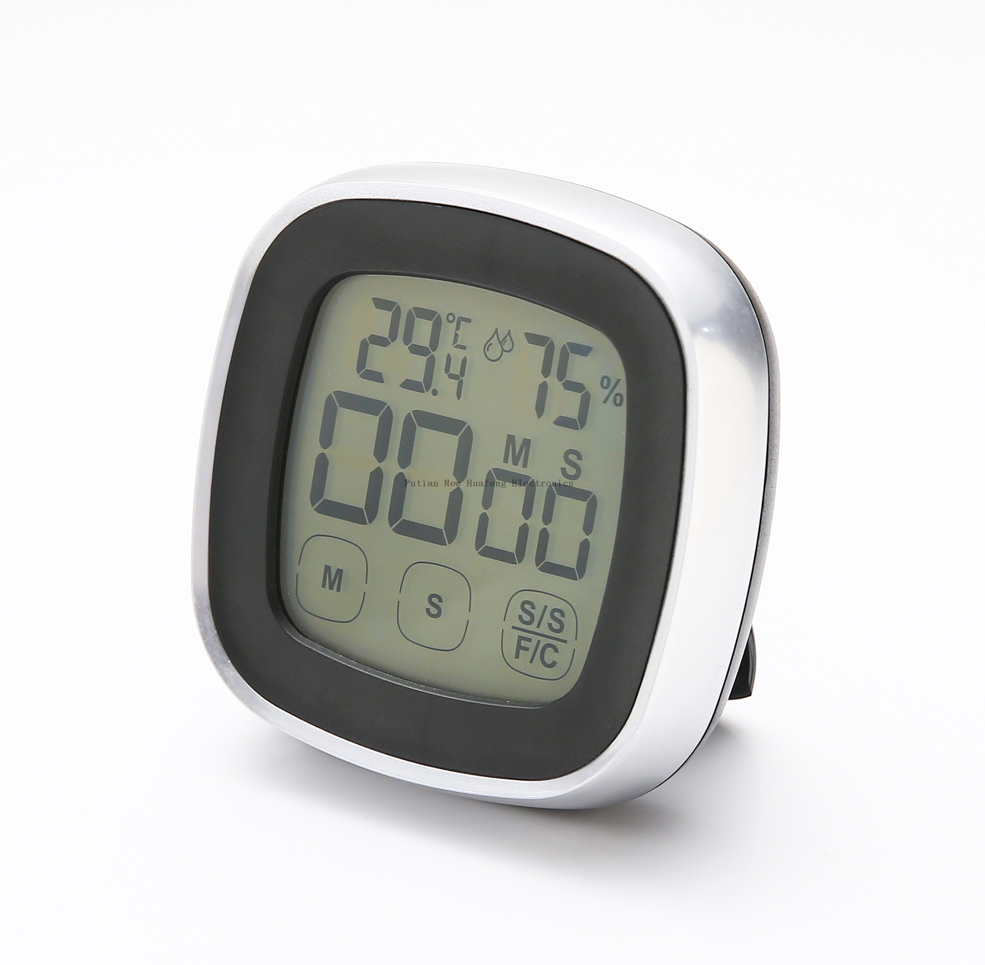Temporizador electrónico de la cocina de la cuenta regresiva del termo-higrómetro de la pantalla táctil de la fuente de Amazon con el contraluz