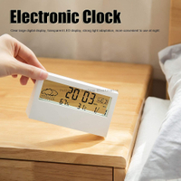 Reloj despertador de mesa con estación meteorológica con pantalla de calendario