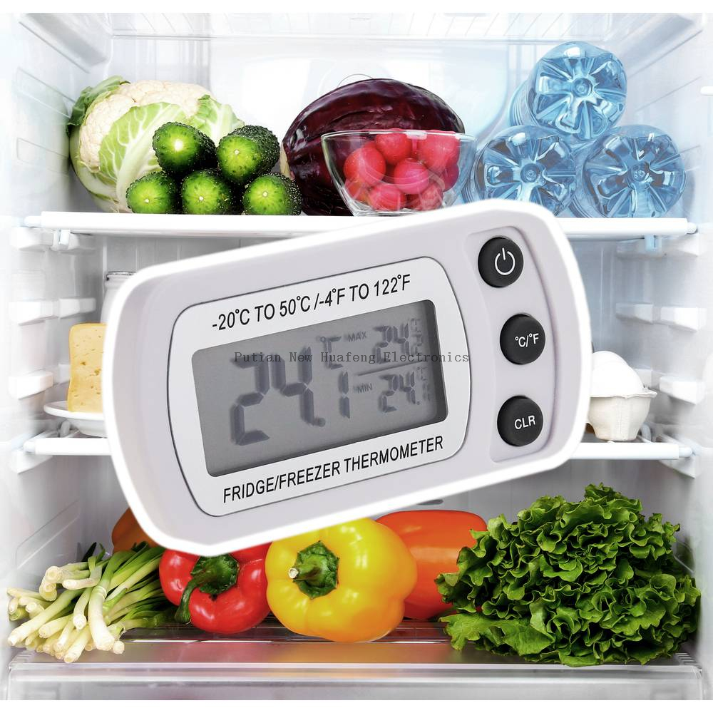 Termómetro digital impermeable para refrigerador y congelador con imán