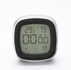 Temporizador electrónico de la cocina de la cuenta regresiva del termo-higrómetro de la pantalla táctil de la fuente de Amazon con el contraluz