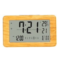 Reloj despertador de mesa Digital para interiores, regalo de regreso a la escuela, calendario, temperatura, humedad, luz trasera, superventas, 2022