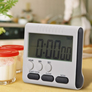  Temporizador de cocina de 24 horas, temporizador Digital, temporizador de aula para profesores con reloj de cocina, alarma fuerte para niños y potente Magget
