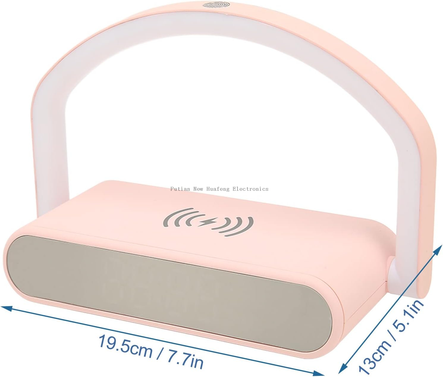 Reloj de escritorio electrónico, despertador casero multifuncional con carga inalámbrica 