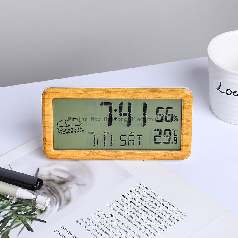 Reloj despertador Digital bonito inteligente despertador Reloj de escritorio reloj con soporte de noche mesitas de noche digitales reloj despertador de madera