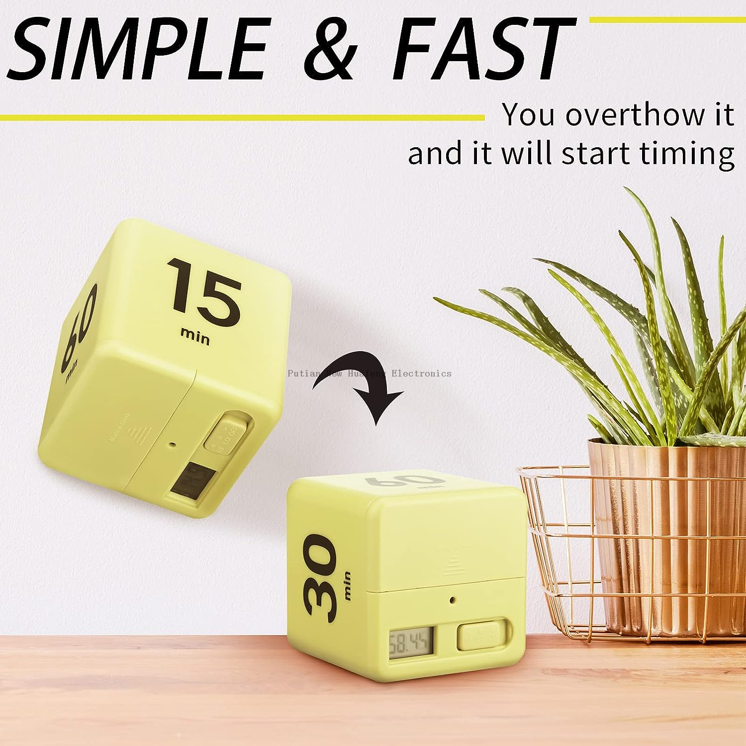 Temporizador de cocina Digital con cuenta atrás, temporizador de intervalos de inducción, estudio de cocina, gestión del tiempo de Fitness, despertador, temporizador de cubo de intervalo