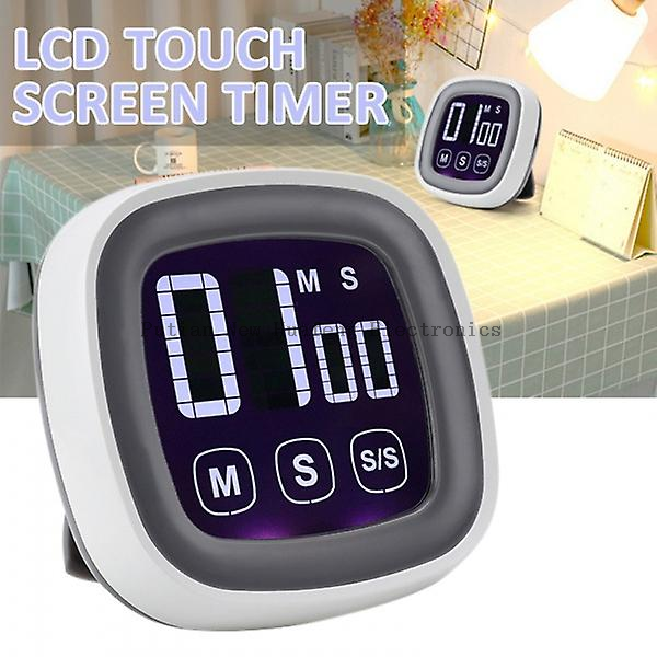 Mini temporizador digital de cocina magnético con cuenta atrás y pantalla táctil con retroiluminación
