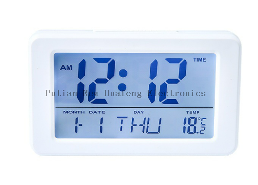 Reloj despertador electrónico multifuncional: estilo simple, pantalla luminosa, perfecto para estudiantes y uso junto a la cama, ¡no requiere baterías!