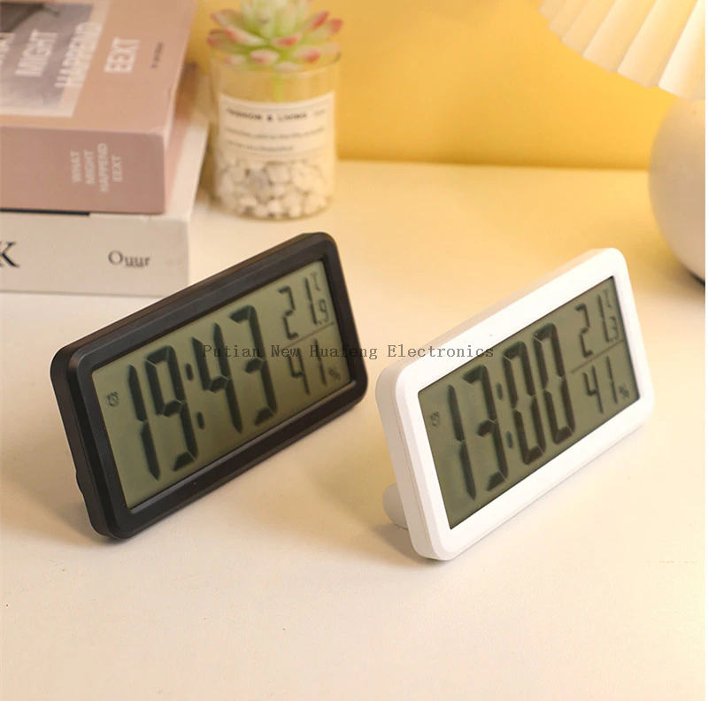 Estación meteorológica de temperatura y humedad, reloj despertador de escritorio, mesa multifuncional Digital LCD delgada, vendedor caliente de fábrica BSCI