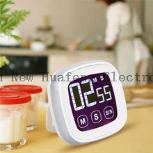Mini temporizador digital de cocina magnético con cuenta atrás y pantalla táctil con retroiluminación